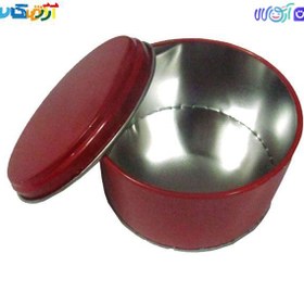 تصویر قوطی فلزی گرد 