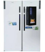 تصویر یخچال فریزر دوقلو جنرال ۴۴ فوت هوم‌بار شیشه‌ای F17 Door-in-Door با موتور مرغوب تر از الجی - سفید General 44 ft. HomeBar Glass Door-in-Door Twin Refrigerator Freezer with LG Motor