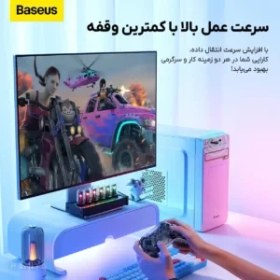 تصویر دانگل بلوتوث بیسوس مدل BA07 نسخه 5.3 Baseus BA07 ZJBA010001 USB Bluetooth 5.3 Adapter