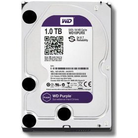 تصویر هارد دیسک اینترنال وسترن دیجیتال سری بنفش ظرفیت 1 ترابایت ریفر Western Digital Purple Internal Hard Drive 1TB