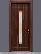 تصویر درب پلی وود قاب شیشه 105 