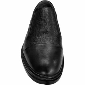 تصویر کفش چرم طبی راحتی کد 401 - مشکی / ۴ leather-401