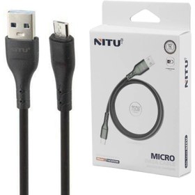 تصویر کابل کوتاه میکرو یو اس بی فست شارژ Nitu NC250 25cm Nitu NC250 25cm MicroUSB Cable