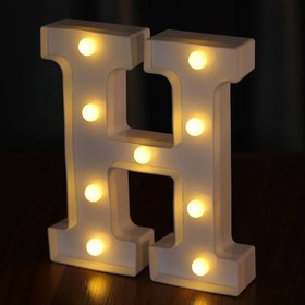 تصویر حرف چراغدار H 