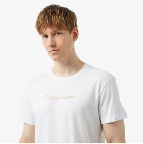 تصویر تیشرت مردانه کلوین کلاین اورجینال سفید Calvin Klein 34-KM0KM00960 - YCD 