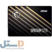 تصویر حافظه SSD اینترنال ام اس آی مدل SPATIUM S270 با ظرفیت 960 گیگابایت MSI Spatium S270 960GB SSD Internal Drive