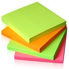 تصویر کاغذ یادداشت 7x7 چسب دار 100 برگ 7x7 sticky note paper, 100 sheets