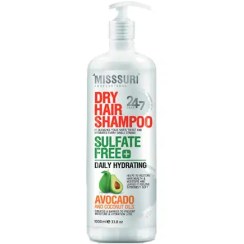 تصویر شامپو فاقد سولفات موهای خشک میسوری (Misssuri) مدل Dry Hair حجم 1 لیتر ا Misssuri Sulfate Free Dry Hair Daily Shampoo 1 L Misssuri Sulfate Free Dry Hair Daily Shampoo 1 L
