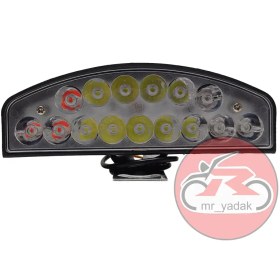 تصویر پروژکتور ال ای دی 15 لامپ پلیسی 4 حالته کد 01 