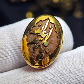 تصویر نگین سنگ حدید صینی معدنی کد 37283 