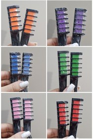 تصویر گچ موی رنگی بسته ۶ عددی 