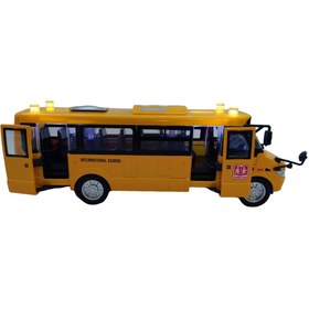 تصویر ماشین بازی مدل اتوبوس مدرسه کد 525 
