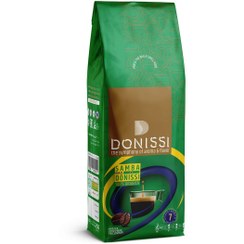 تصویر دانه قهوه دونیسی donissi سامبا 100% عربیکا وزن 250 گرم Donissi coffee bean samba powder weight 250 grams