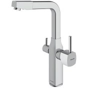 تصویر شیر آشپزخانه  شودر مدل یونیک دو منظوره  کروم SHouder Kitchen faucet Unic plus