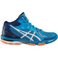 تصویر کفش والیبال اورجینال اسیکس آبی Asics Orginal Volleyball shoes Gel Volley Elite B501N 