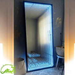 تصویر آینه قدی بی نهایت نور وایرلس 
