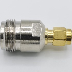 تصویر کانکتور مبدل N-TYPE مادگی به SMA نری مستقیم(ریورسی) 