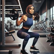 تصویر تمرینات بدنسازی جیجی حدید و رژیم غذایی 