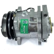 تصویر کمپرسور کولر پراید یورو ۲ تسمه معمولی 