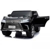 تصویر ماشین شارژی کودک برند لکسوس مانیتوردار مدل lx570 Lexus lx570 baby chargi car