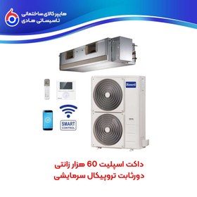 تصویر داکت اسپلیت 60 هزار دورثابت تروپیکال سرمایشی ZMDD-60CO3SANA زانتی 