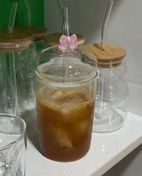 تصویر لیوان اسموتی تامبلر پیرکس 