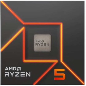 تصویر سی پی یو باکس ای ام دی مدل Ryzen 5 7500F ا AMD Ryzen 5 7500F AM5 Box CPU AMD Ryzen 5 7500F AM5 Box CPU
