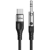 تصویر کابل تبدیل USB-C به AUX پرووان مدل ProOne PCA49 طول 1 متر ProOne AUX TYPE-C TO 3.5mm Jack PCA 49