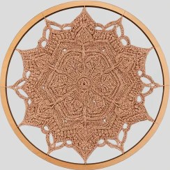 تصویر ماندالا دیوارکوب طرح کلوئه 