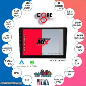 تصویر مانیتور فابریک ام وی ام X33 مدل 2004 مدل 9 اینچ MTX - جی دی مارکت 