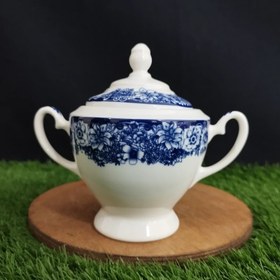 تصویر قندان چینی توس مدل گل پاروس بسته 1 عددی با ارسال رایگان 