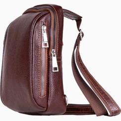 تصویر کیف کراس بادی چرم طبیعی آناویز مدل 9900 