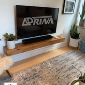 تصویر میز تلویزیون دیواری سایز ۲۴۰ سانتیمتر 