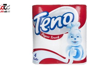 تصویر دستمال حوله کاغذی تنو 3 لایه بسته 2 عددی Teno Toilet Paper 2 Rolls