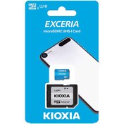 تصویر کارت حافظه‌ microSD کیوکسیا مدل KIOXIA 128GB کلاس 10 استاندارد UHS-I U1 سرعت 100 MBps ظرفیت 128 گیگابایت به همراه آداپتور SD KIOXIA microSDXC 128GB 100MB/s UHS-I U1 Calss10