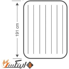 تصویر تشک بادی دو نفره با رویه مواج عرض 137 ا Intex 64102 Intex 64102