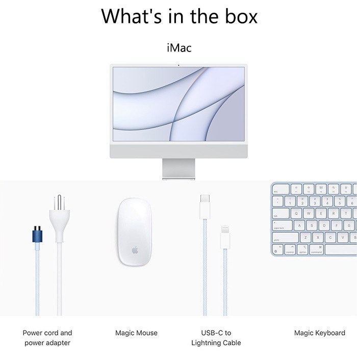 خرید و قیمت کامپیوتر اپل iMac 2021 M1/8/512 - MGPD3 با خرید و قیمت کامپیوتر اپل iMac 2021 M1/8/512 - MGPD3 با