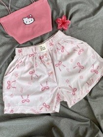 تصویر شورتک پاپیون صورتی 