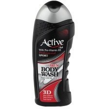 تصویر شامپو بدن مردانه اکتیو (Active) سری Sport مدل Black وزن 400 گرم شامپو بدن