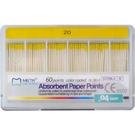 تصویر کن کاغذی ۴ درصد متا Absorbent paper points 4%