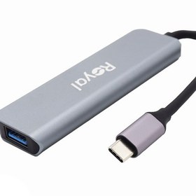 تصویر هاب Type-C به USB 3.0 رویال 