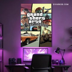 تصویر تابلو بازی gta جی تی آی San Andreas 