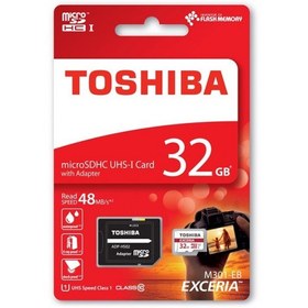 تصویر کارت حافظه رنگی TOSHIBA 32G کلاس 10 سرعت 48MB/s 