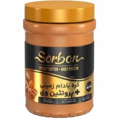 تصویر کره بادام زمینی پروتین وی سوربن کاله 400 گرمی 