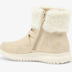 تصویر چکمه‌های بلند دخترانه با جزئیات پشمی و زیپ دار برند flora bella by shoexpress Girls Plush Detail High Cut Boots with Zip Closure