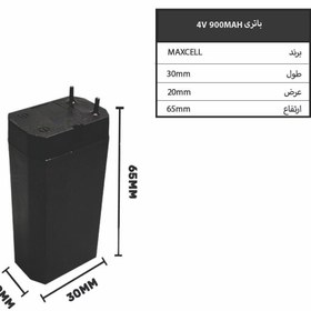 تصویر باتری سیلد اسید 4 ولت 1000 میلی‌آمپر sla battery 4v1000mah 