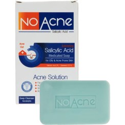 تصویر صابون حاوی سالیسیلیک اسید مناسب پوست چرب و جوش دار وزن 74 گرم نو آکنه No Acne Salisylic Acid Soap 74 g