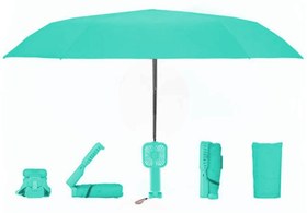 تصویر چتر بارانی و آفتابی دارای مینی پنکه شارژی Mini Fan Umbrella Product ST-200 