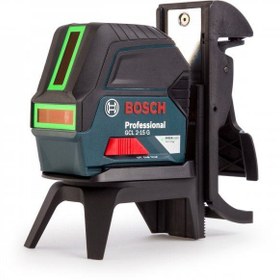 تصویر تراز لیزری دو خط نقطه زن نور سبز بوش مدل GCL 2-15 G Bosch green light two-line dot laser level, model GCL 2-15 G