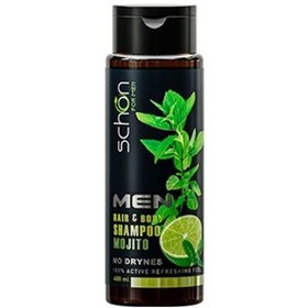 تصویر شامپو سر و بدن مردانه موهیتو شون|Mojito shampoo for men schon 